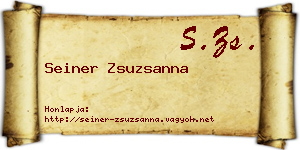 Seiner Zsuzsanna névjegykártya